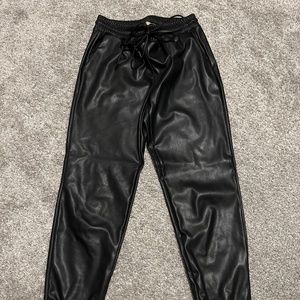 Michael Kors Leather Joggers
